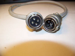 Vintage Hirose 4 Pin Male to Female Power Cable RM Bayonet Series from Hitachi - Picture 1 of 7