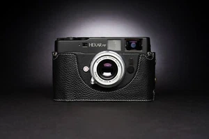 Handmade Genuine Real Leather Half Camera Case Bag Cover for Konica Hexar RF - Picture 1 of 37