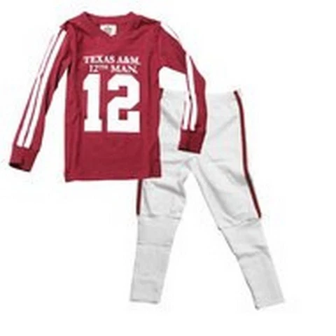 Infant/Toddler Texas A&M Aggies Pajamas LS Football PJs Cover