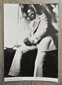 vintage 70s newspaper press foto of Soul singer WILSON PICKETT (Stax, Atlantic) - Picture 1 of 3