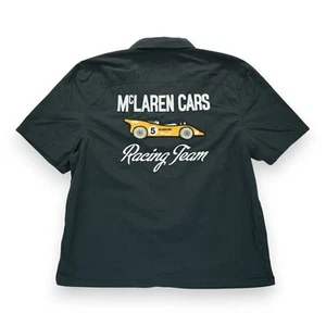 McLaren Formula 1 Racing Shirt XL Team Black Hollister F1 Short Sleeve Boxy Fit - Picture 1 of 5