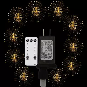 Remote Firework Lights Led Copper Wire Starburst Lights, 10 Connection Total 600 - Picture 1 of 9