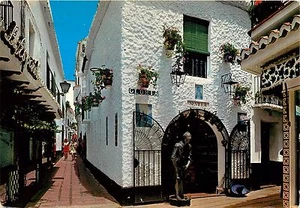 Costa Del Sol Marbella Calle Rue Gloria Street Spain pm Sevilla Postcard - Picture 1 of 2
