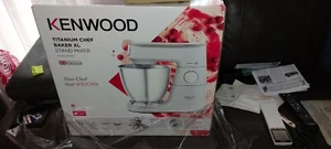 Kenwood Titanium Chef Baker XL White KVL65.001WH with Nutella Branded "PopTop" - Picture 1 of 4