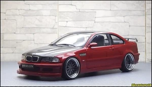1/18 Kyosho Bmw M3 E46 GTR RED Modified Custom Rims Bbs LM 19" - Picture 1 of 8