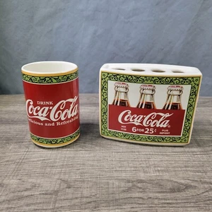 Coca-Cola Toothbrush Holder And Tumbler Set - Picture 1 of 6