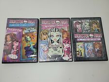 LOT OF 3 MONSTER HIGH DVD'S~Scaremester, New Ghoul at School, Double Feature