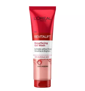 L'oreal Revitalift Resurfacing Gel Facial Face Wash 3.5% Glycolic Acid 150ml - Picture 1 of 3