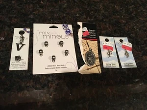 Darice Mix And Mingle Beads With St. Christopher and Letter Number Charm NEW - Picture 1 of 3