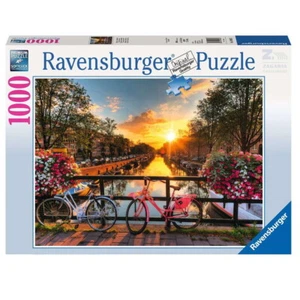 RAVENSBURGER PUZZLE 1000 PZ BICICLETTE AD AMSTERDAM BICICLETAS EN AMSTERDAM - Foto 1 di 1