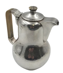 Danish Hammered Sterling Silver Coffee Pot in Jensen Art Deco Art Nouveau Style - Picture 1 of 6