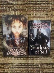 Brandon Sanderson Paperback Book Lot Emperor’s Soul Shadows Of Self - Picture 1 of 2