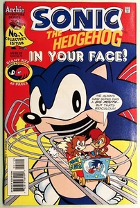 SONIC The HEDGEHOG SPECIAL 1996 #1 Comic Book IN YOUR FACE Bagged & Boarded NM- - Picture 1 of 3