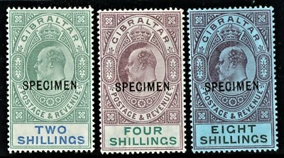 [mag843] GIBRALTAR 1903 SG#52s/4s MLH  **SPECIMEN** - Image 1 of 2