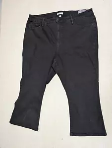 Ava and Viv Womens - High Rise Ankle Bootcut Denim Black Pants - 22W R NWT - Picture 1 of 5