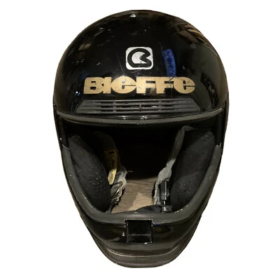 Casco de motocicleta Bieffe vintage cara completa talla M mediana falta visera Foto 1 de 4