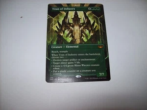 1x Titan of Industry Borderless Streets of New Capenna MTG NM Free Ship Tracked - Picture 1 of 3