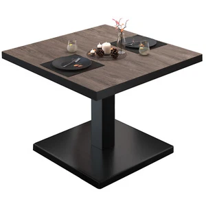 BM | Bistro Loungetisch | B:T:H 80 x 80 x 41 cm | Light Wenge / Schwarz | Bis... - Bild 1 von 6