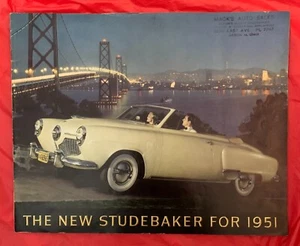Studebaker 1951 campeón/comandante" - folleto de ventas original de concesionario de automóviles - Imagen 1 de 9