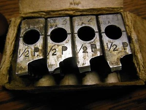 VINTAGE ACE HENRY HANSON SET OF 4 1/2 INCH PIPE THREAD CHASERS ORIGINAL BOX - Picture 1 of 5
