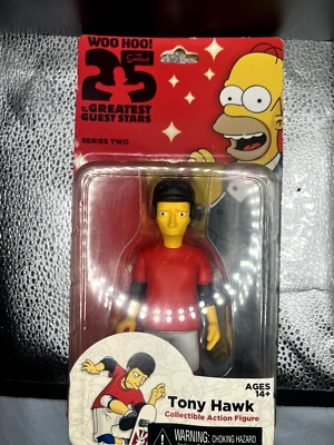 The Simpsons 25th Anniversary Series 2 Tony Hawk 5" Action Figure Neca Toys New  - Image 1 of 4