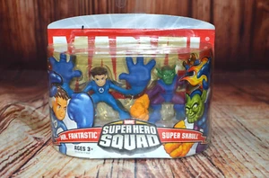 NEW 2006 Marvel Super Hero Squad MR. FANTASTIC & SUPER SKRULL Figures Hasbro - Picture 1 of 9