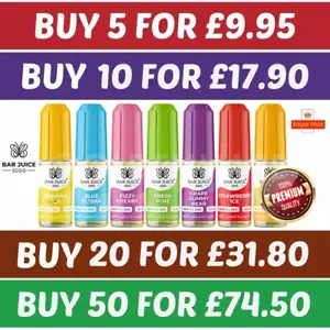 Bar Juice 5000 Nic Salt 10ml E-liquid | 5mg/10mg/20mg | Vape Juice |New Flavours - Picture 1 of 73