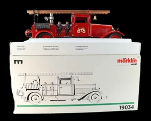 camion POMPIER MARKLIN 19034 /  jouet ancien antique toy - Imagen 1 de 10