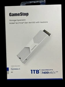 GameStop Storage Expansion NVMe M.2 PCIe Gen 4x4 SSD with Heatsink - 1TB PS5 - Picture 1 of 2