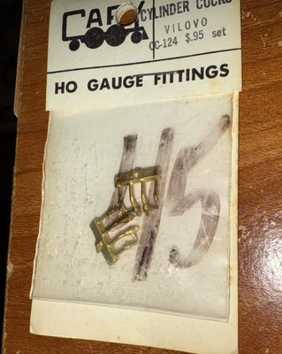 Gallas cilíndricas de latón HO Cary (2) Vilovo OC-124 Foto 1 de 2