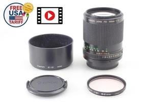 【COMO NUEVO con Capucha】 Nuevo Lente Teleobjetivo Retrato Canon FD NFD 100mm f2 MF de JAPÓN - Imagen 1 de 19