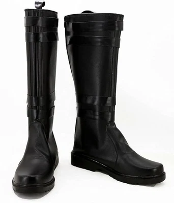 Knight The Force Awakens Kylo Ren Cosplay Halloween Master PU black shoes Boots - Image 1 of 4