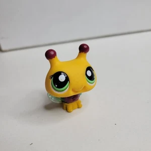 Littlest Pet Shop LPS Bumble Bee 1799 amarillo frambuesa rosa ojos verdes - Imagen 1 de 4