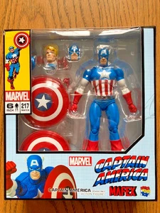 Marvel Mafex No. 217 Captain America Neu Original Ungeöffnet Sehr selten - Bild 1 von 8