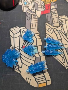 Transformers Kingdom Rodimus prime BLUE Blast Effects set of 7 (effects only)  - Picture 1 of 1