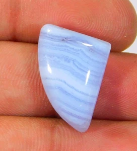 17.CT Natural Blue Lace Agate Fancy Ccabochon Loose Gemstone 20x16x7 MM CL=151 - Picture 1 of 8