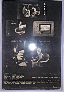 RARE 1920s Waukesha National Bank - Waukesha, WI Silent Film Storyboard Ad Proof - Picture 1 of 5