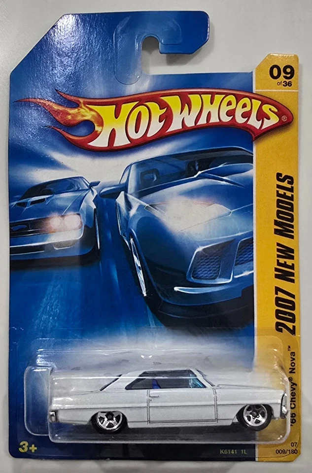 Chevy Nova Hot Wheels 2007 nuevos modelos '66 - blanco Foto 1 de 1