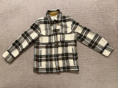 Isabel Marant Étoile Chaqueta de Lana a Cuadros para Mujer Talla 34A Cuadros Chaqueta Abrigo Crema Foto 1 de 4