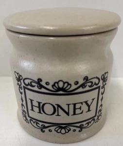 Vintage Honey Pot Studio Pottery Stoneware Handmade in England 1970s - Picture 1 of 11