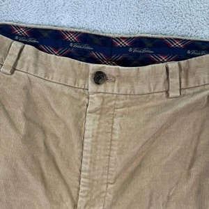 Brooks Brothers Corduroy Pants Clark Mens 38x32 Beige Cotton Blend Preppy Casual - Picture 1 of 11