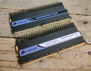 CORSAIR DOMINATOR KIT DUAL CHANNEL 2X2GB DDR2 CM2X2048-8500C5D RAM 1066Mhz ✅ - Foto 1 di 3