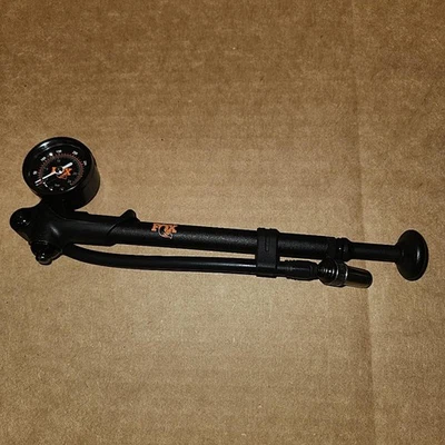 Bomba de choque para bicicleta Fox de alta presión 350 PSI con cabezal giratorio largo PAQUETE ABIERTO Foto 1 de 2