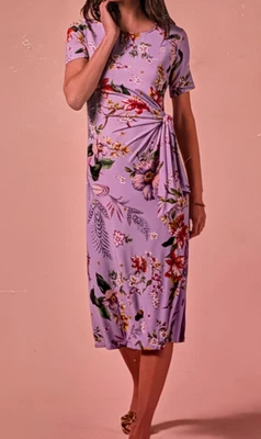 VESTIDO CON CORBATA LATERAL FAVORITO JOHNNY WAS JANIE XL NUEVO CON ETIQUETAS Foto 1 de 4