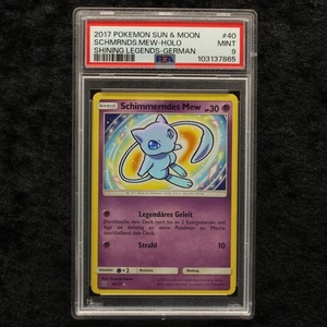 Pokemon Leggende Scintillanti Mew Scintillante PSA 9 German Mint Cards Collezione - Foto 1 di 2