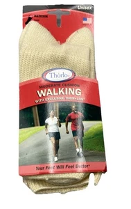 Calcetín Thorlos Unisex WX Caminar Cojín Moderado Crew - Arena Nuevo con Etiquetas Unisex M EE. UU. - Imagen 1 de 5