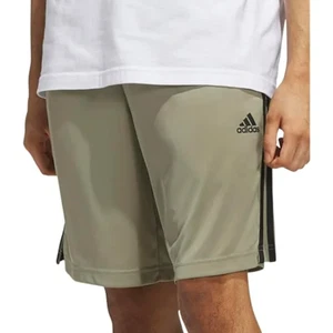 Adidas Active Shorts Herren Reißverschlusstaschen XL Aeroready NEU grün 3 Streifen - Bild 1 von 13
