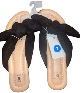 Damen-Sandalen Größe 7 Target Shade & Shore schwarz & hellbraun Flip-Flop Slipper neu mit Etikett - Bild 1 von 5