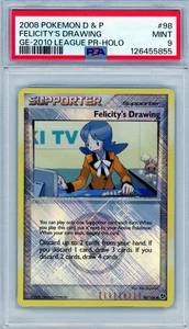 PSA 9 MINT Felicity's Drawing 98/106 Great Encounters Crosshatch Holo - Picture 1 of 1