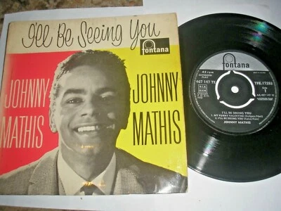 JOHNNY MATHIS I'LL BE SEEING YOU  4 TRACK E.P. UK FONTANA TFE 17283 1959 MONO - Image 1 of 2